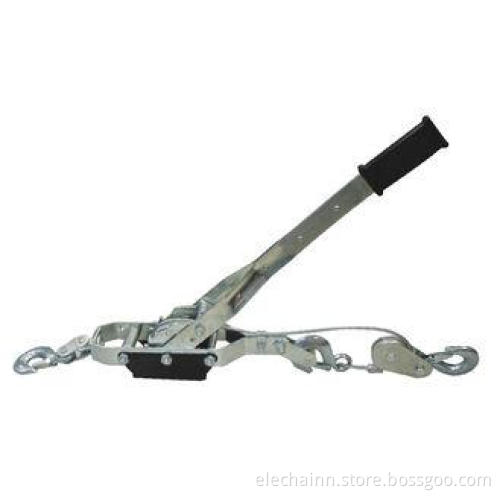 Double Gear 4 Ton Cable Puller 8000 lbs / Wire Rope Ratchet